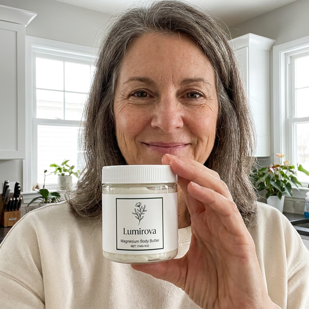 Lumirova Magnesium-Creme auftragen